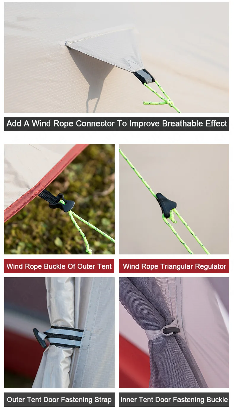 Naturehike Upgrade CloudUp3 палатка 20D силиконовый Двухслойный 3 человек Сверхлегкий портативный алюминиевый полюс кемпинговая палатка NH18T030-T