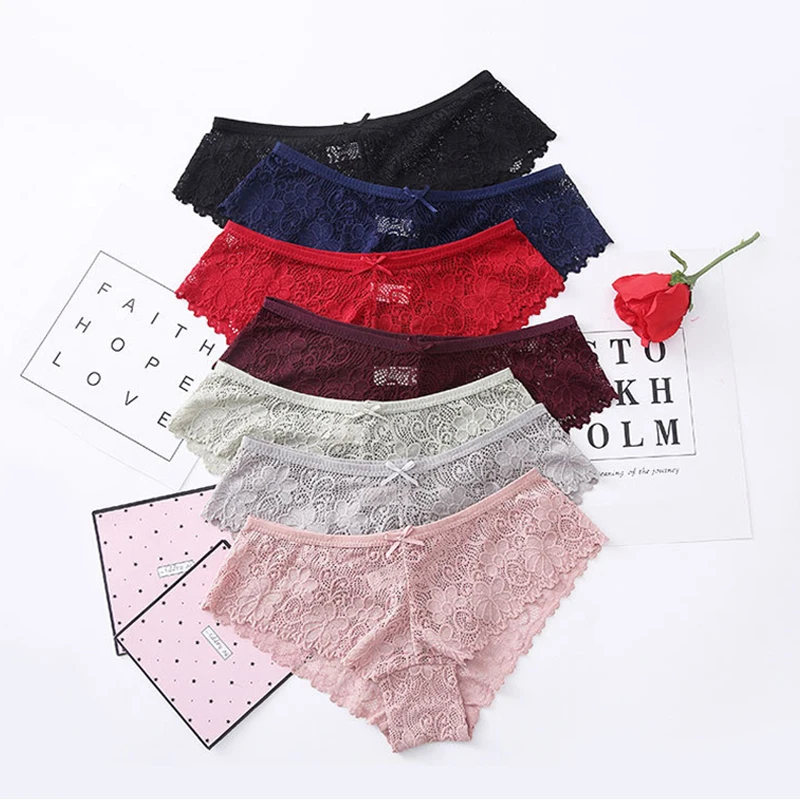 Кружевные хлопковые трусики женское сексуальное нижнее белье ультра тонкое