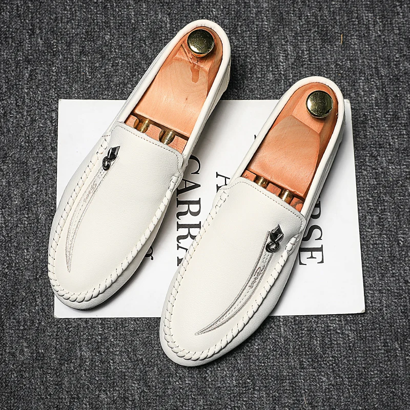 Новинка Дизайнерские повседневные туфли мужские лоферы на танкетке и платформе