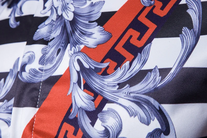Прямая поставка, мужская рубашка Camisa Masculina, цифровая печать, с длинным рукавом, с отворотом, с цветочным принтом, мужская повседневная рубашка, сорочка, мужская, для общественных мест
