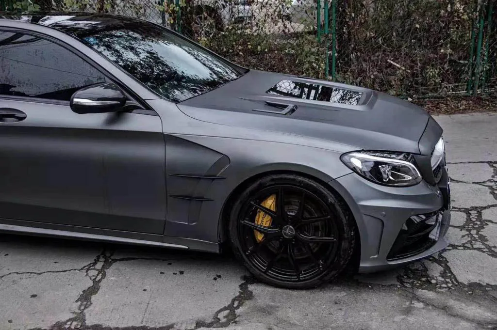 Углеродного волокна передняя крышка капота Крышка обвес подходит для Benz C-Class W205 C180 C200 C250 C300 C350 C43 AMG C63 AMG