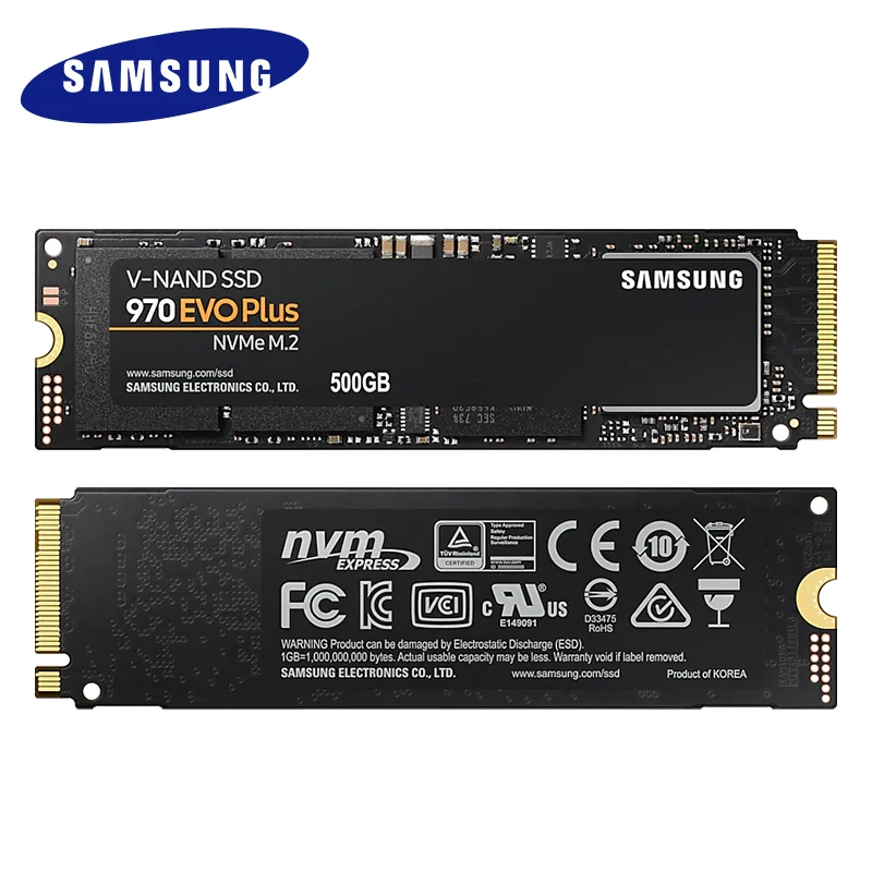 Samsung 970 EVO Plus SSD 250 ГБ NVMe M.2 2280 500 1 ТБ Внутренний твердотельный накопитель TLC PCIe 3 0x4