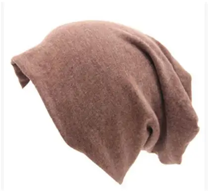 M028 Light coffee 20 цветов, шапки, весенние, зимние, женские, s, шапка, женская, хлопок, одноцветная, высокая стоимость, производительность, повседневные, многофункциональные, Skullies - Цвет: M028 Light coffee