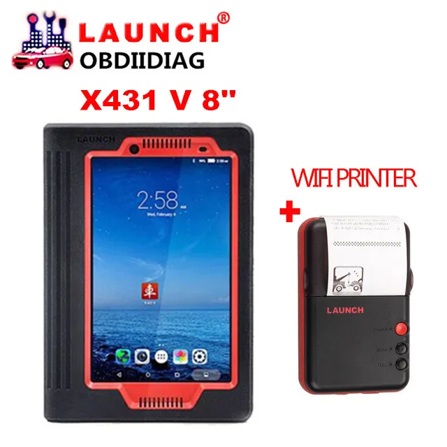 Launch X431 V 8 дюймов 2 года бесплатного обновления через официальный веб сайт