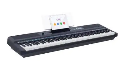 Black 88-KEY портативный светильник-клавиатура взвешенные клавиши электронная MIDI-клавиатура - Цвет: Black