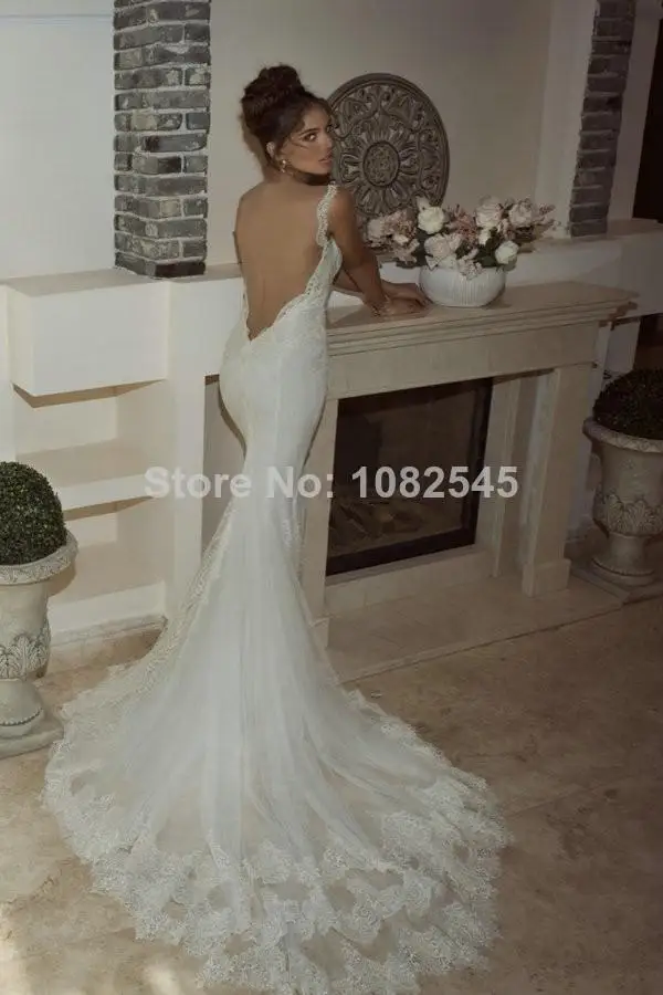 Sexy Off The Shoulder Backless Lace Mermaid Wedding gowns 2014 New Arrival | Свадьбы и торжества