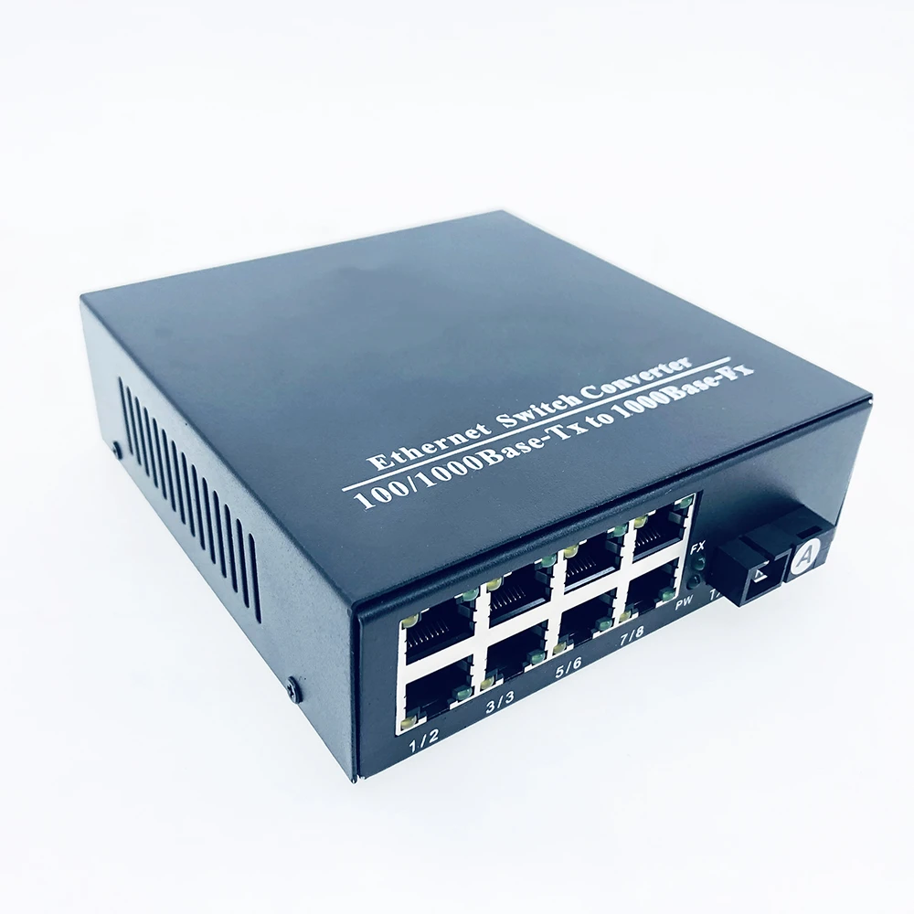 1310nm гигабитный волоконный коммутатор Ethernet оптический медиа конвертер