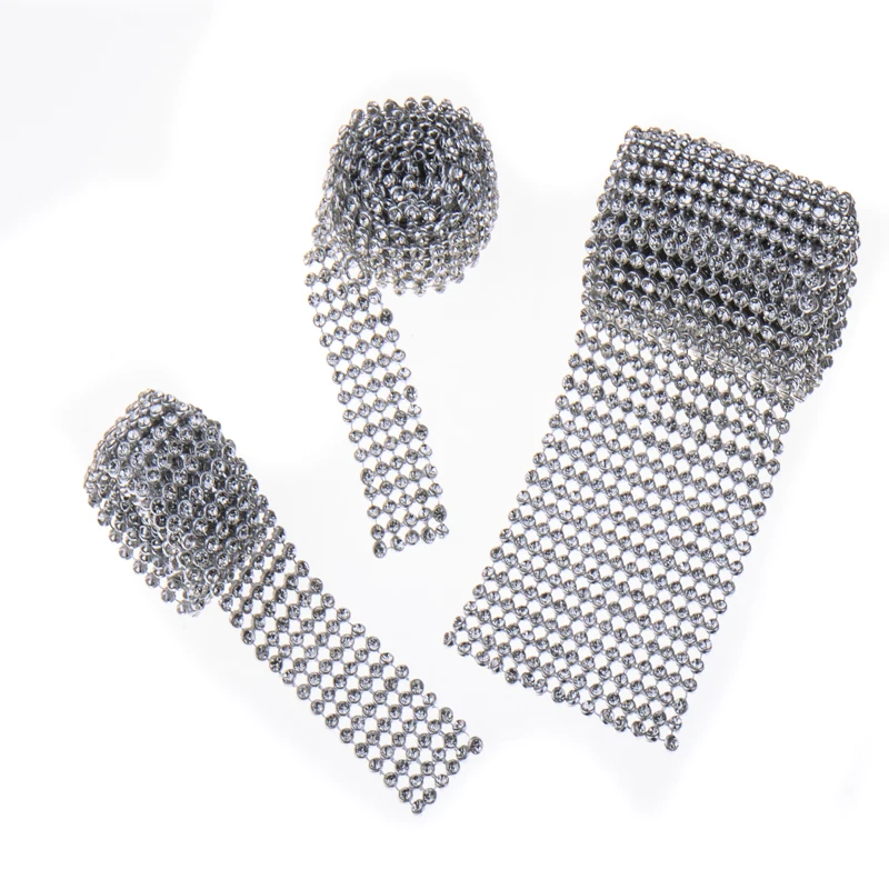 3 мм 120 см металлическая отделка из горного хрусталя сетка с кристаллами