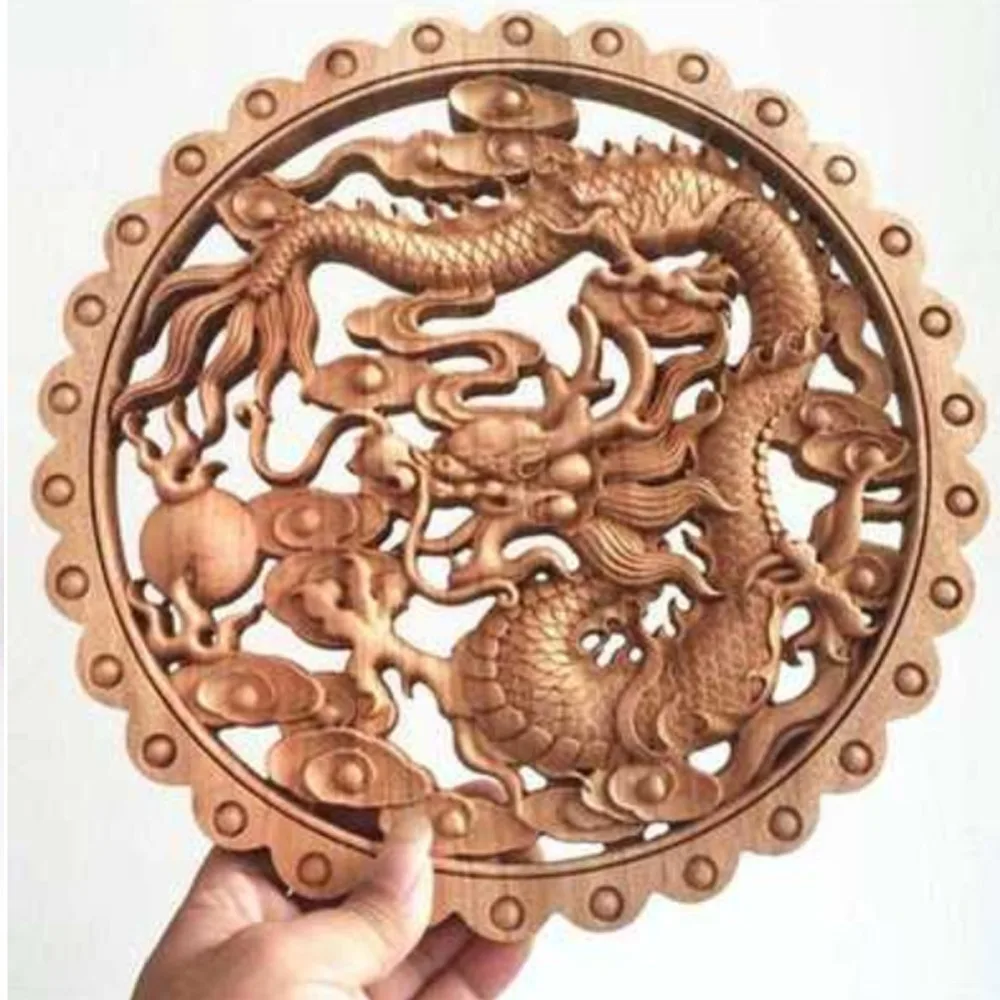 Бесплатная доставка TNUKK ART! Китайская резная вручную Статуя Дракона камфора