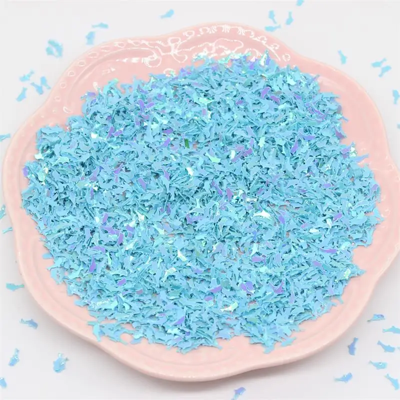 2 мм * 7 Дельфин Форма блёстки ПВХ плоский для DIY Изготовление карточек ЦВЕТ