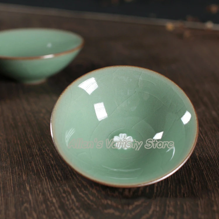 55 мл сливы Бамбуковая Шляпа чашка чайные и рисунком кунг фу сервизы из китайского