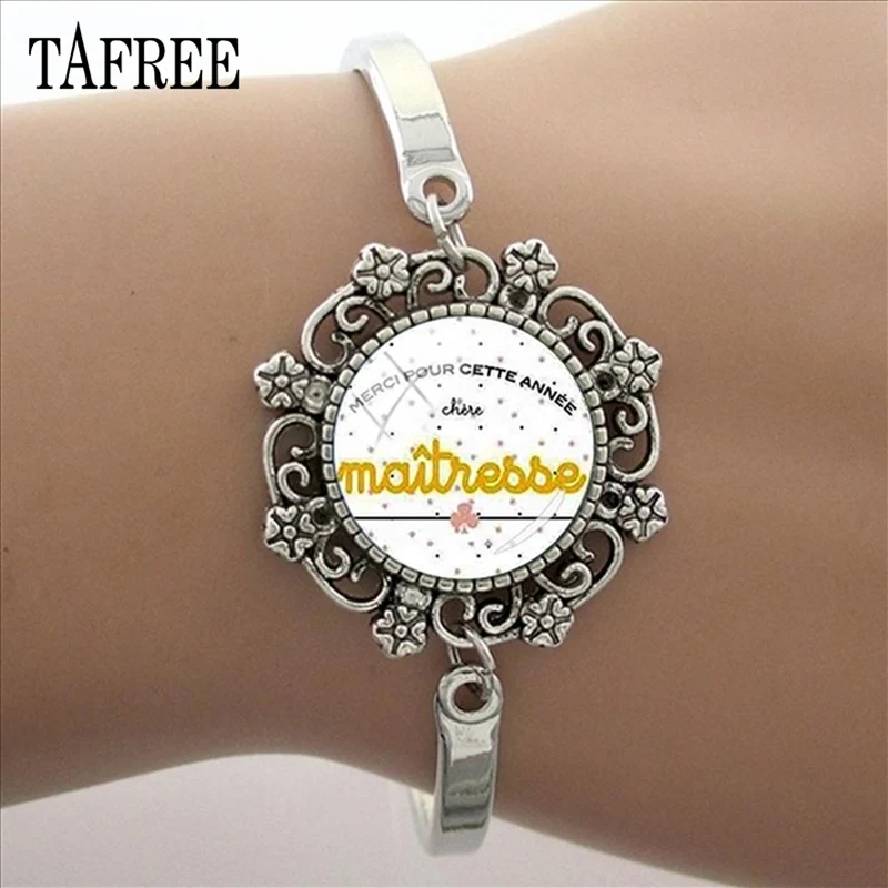 TAFREE 2018 подарки для учителей ручной работы стеклянный кабошон спасибо Maitresse