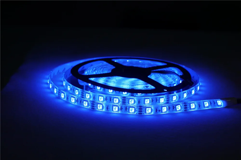 Светодиодная лента 5050 DC12V 60 светодиодов/м 5 м/лот гибкая светодиодная RGB
