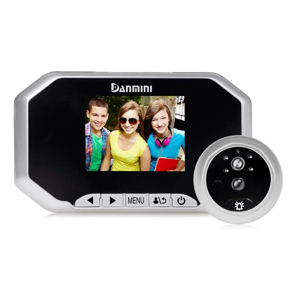 ЖК-дисплей 3 0 дюймов цифровой дверной звонок глазок зритель камера PIR детектор