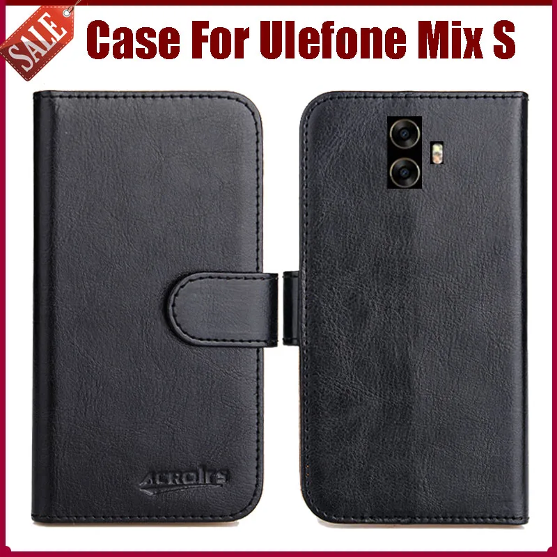 

Hot Sale! Ulefone Mix S Case New Arrival 6 Colors High Quality Flip Leather Protective Cover For Ulefone Mix S Case