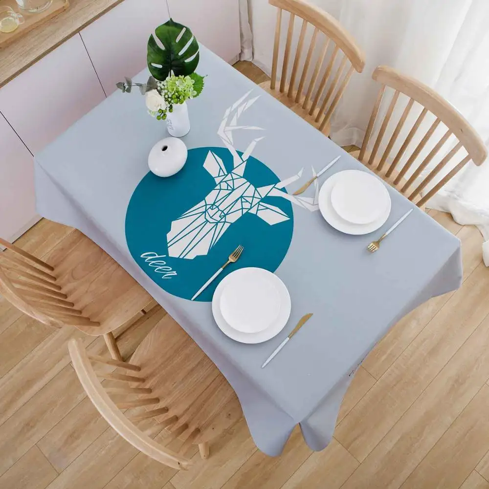 Скатерть скандинавские Пальмовые Листья растительный принт Водонепроницаемая