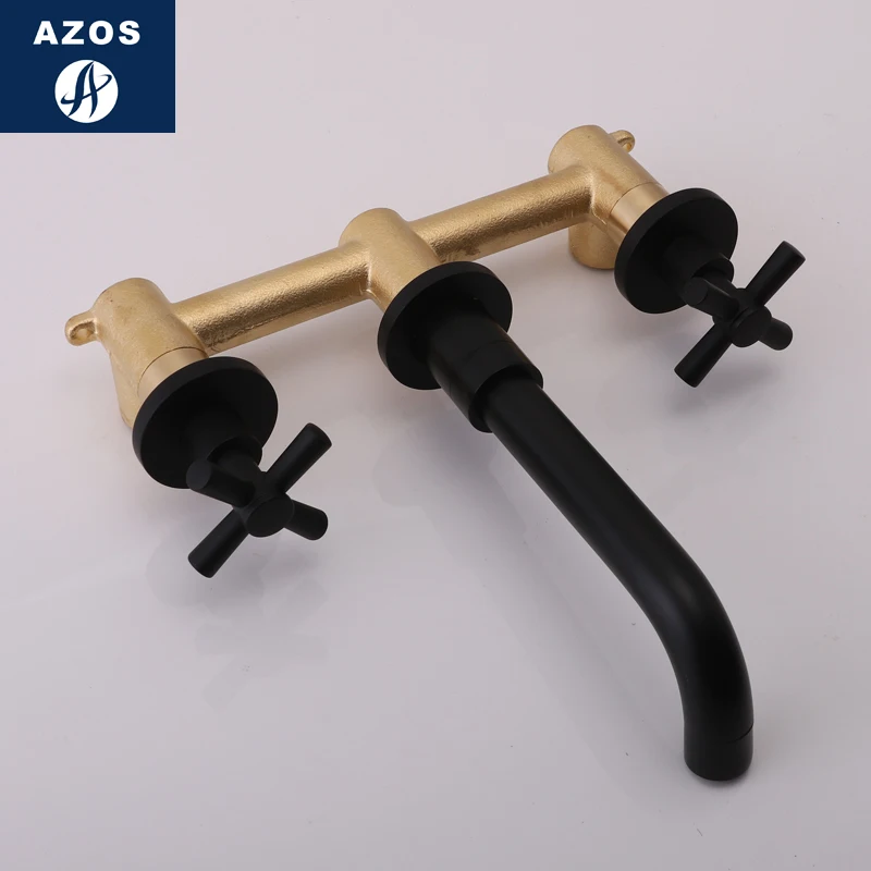 Azos настенный кран мягкая раковина латунный хромированный переключатель