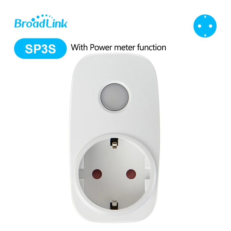 EU SP3S Broadlink Smart Home RMMini3 WiFi+ ИК+ 4G Дистанционное Управление штепсельная вилка европейского стандарта Беспроводной Управление; для работы Alexa Google Home - Комплект: EU SP3S