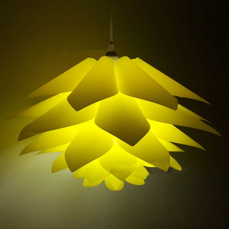 Креативная DIY люстра в форме лотоса PP подвеска Droplight абажур потолочное украшение