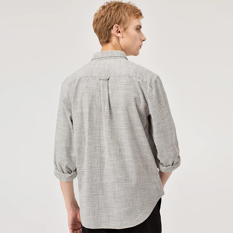 Мужская свободная рубашка с длинным рукавом размеры до 3XL|Повседневные рубашки| |