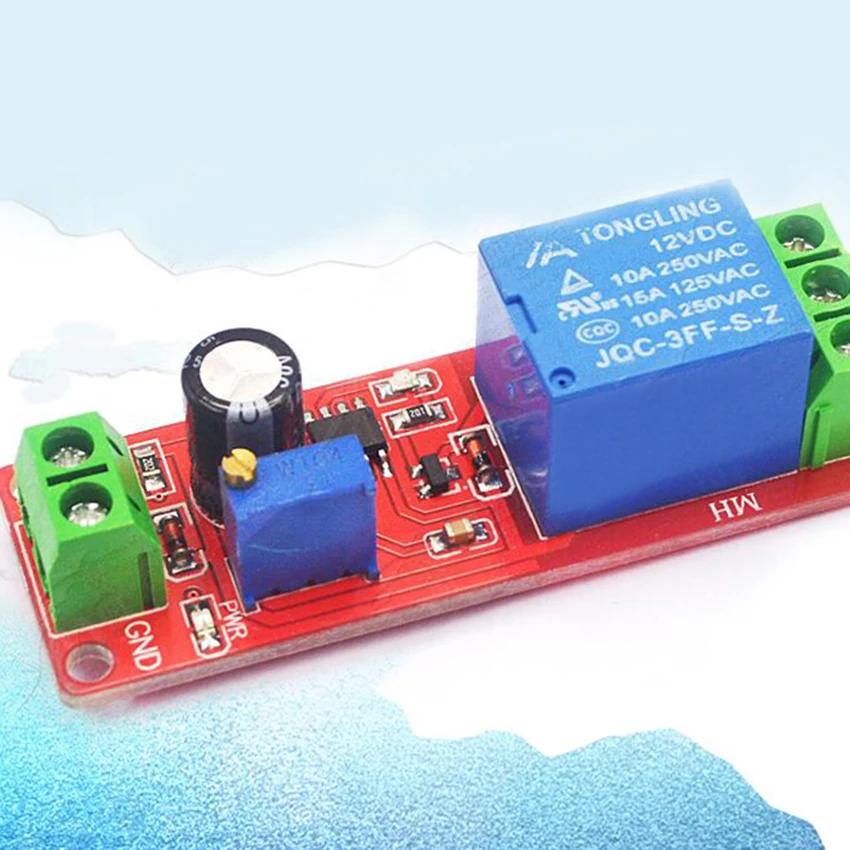 NE555 Time Delay Relay Module Automotive Electrical 0-10 Seconds Adjustable Monostable Switch 12V Delayed Power | Обустройство дома