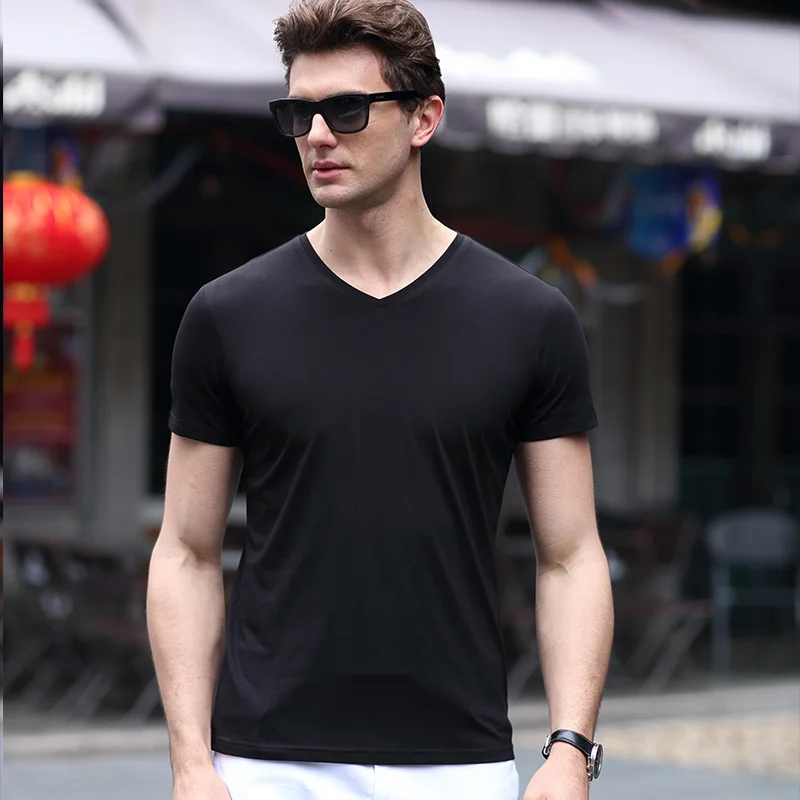 Простая футболка 2019 бренд лето Хип хоп однотонный Хлопок Белый Топы И Футболки