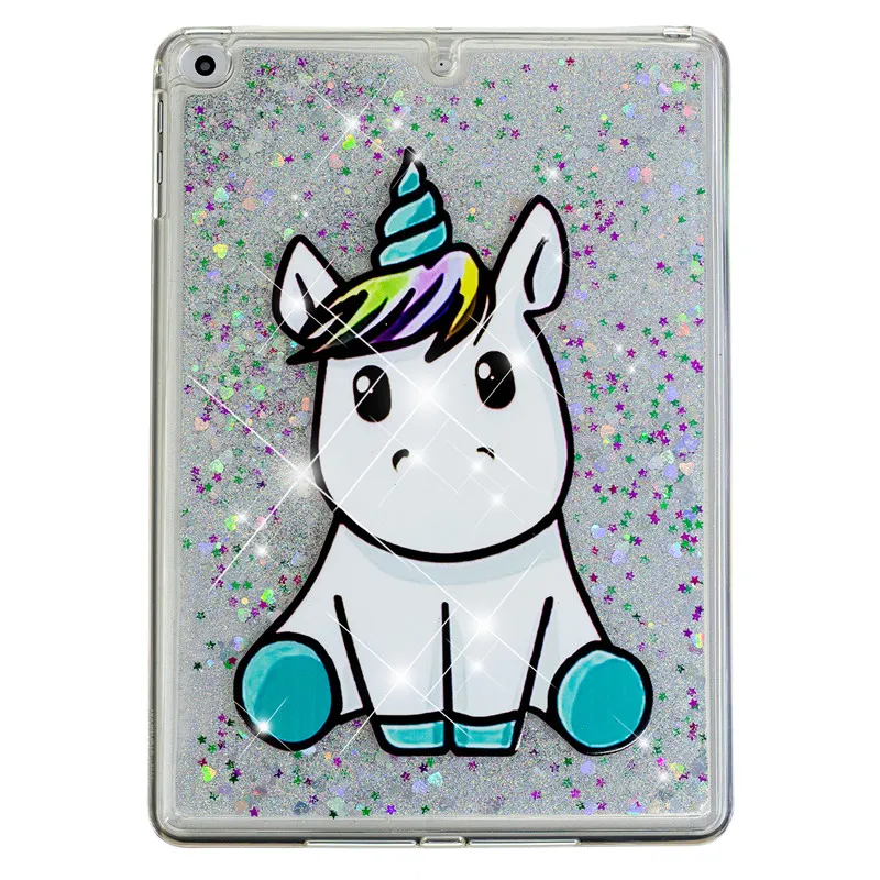1 шт. для iPad 5 6 Air 2 9 7 &quot жидкий мультяшный рисунок блестящий Блестящий Прозрачный