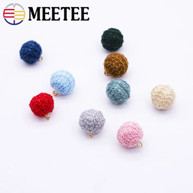 Meetee 10/30 шт. 15 мм простые красивые Закрытая рубашка пуговицы сделай сам Серьги