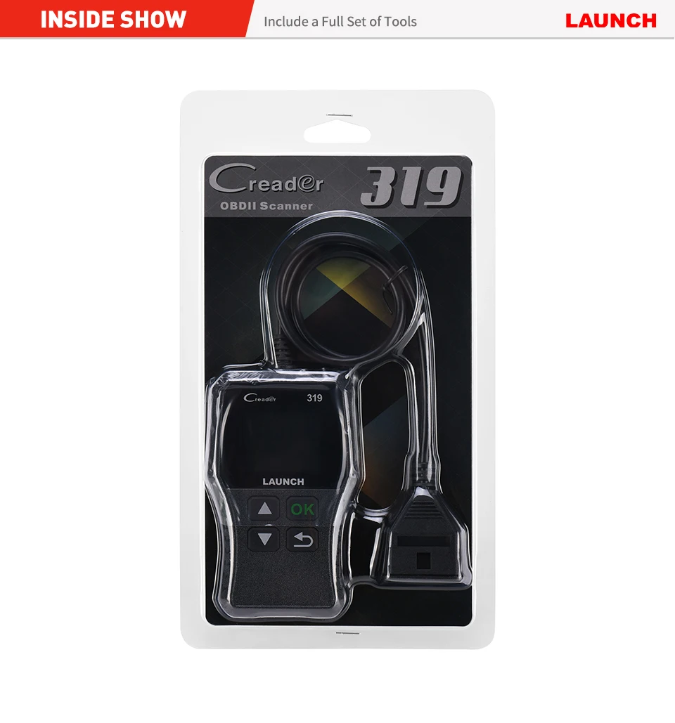 

Launch CR319 OBD2 Scanner obd2 Fault Car Code Reader Creader 319 Automotive Full OBDII Function Auto Diagnostic Tool