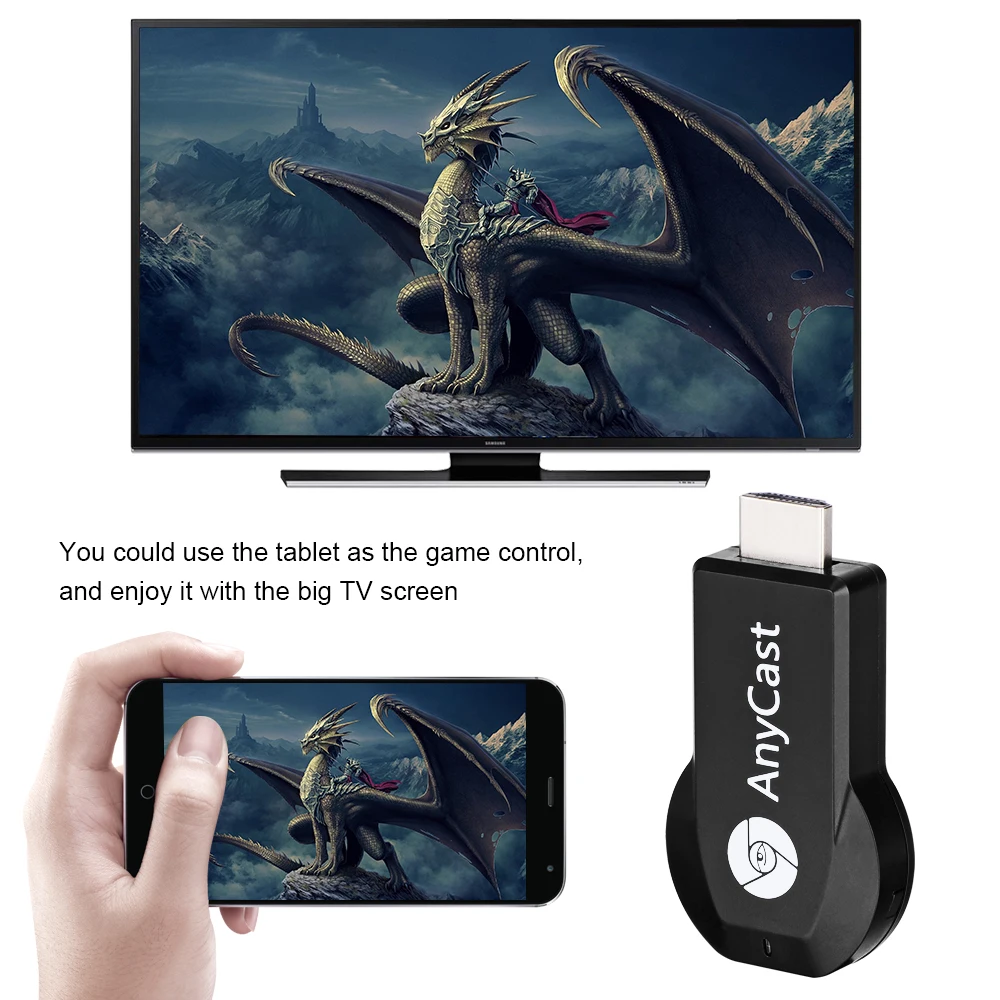 Портативный M2Plus Miracast TV Stick Адаптер Wi-Fi, Дисплей зеркало приемник ключа Chromecast Беспроводной HDMI 1080 p для samsung S10 A10