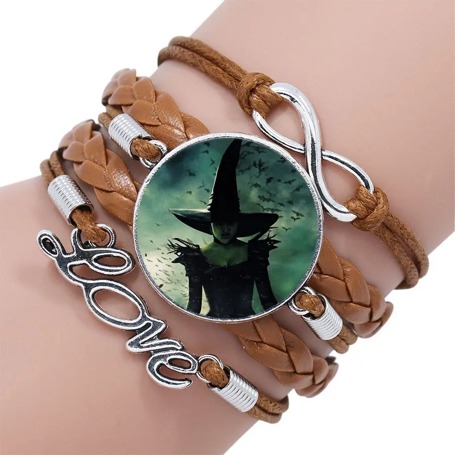 Дешевые модные ювелирные изделия Многослойный черный/коричневый кожаный