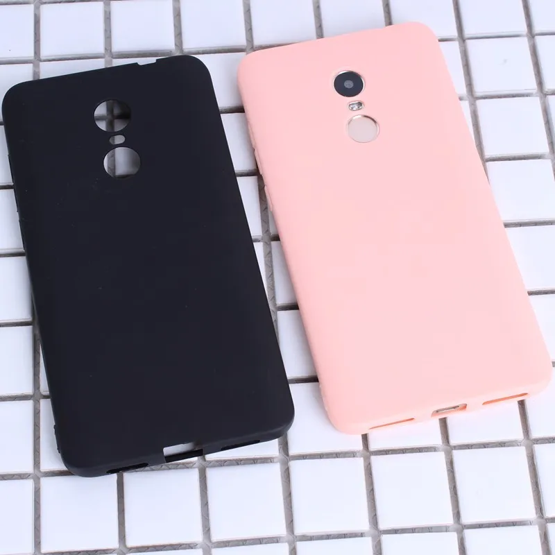 Мягкий силиконовый чехол из ТПУ для Xiaomi Redmi Note 4 4X4 Pro 4A матовый однотонный телефона