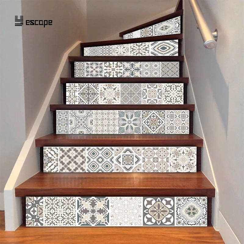 6 шт./компл. кухонные обои плитка лестницы самоклеющиеся наклейки ванная комната