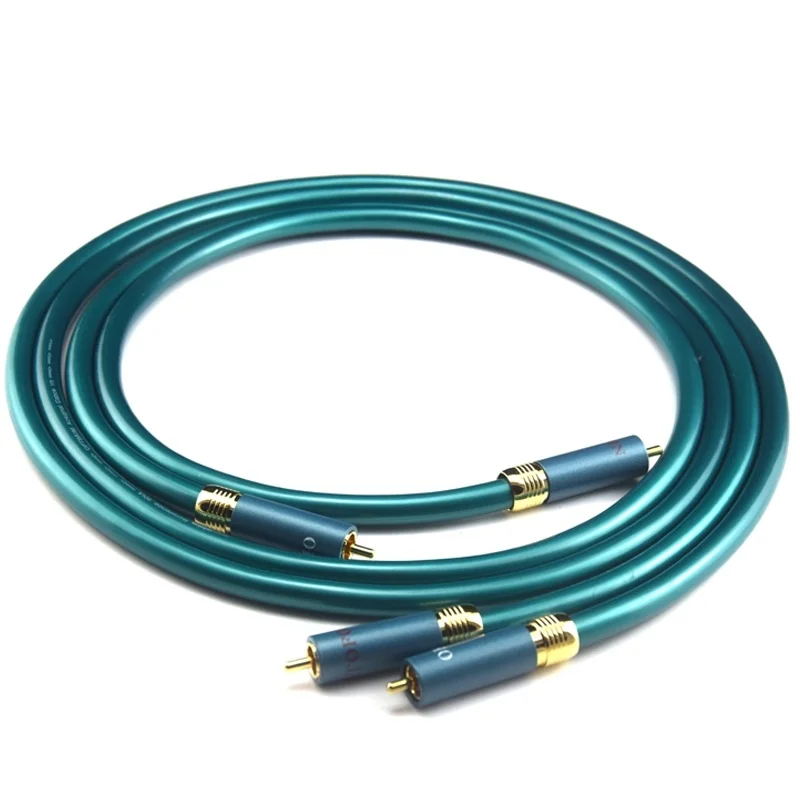 1 пара Ortofon Hifi чистый RCA 8N OCC аудио кабель Hi-end усилитель CD межблочный 2RCA к мужской м |