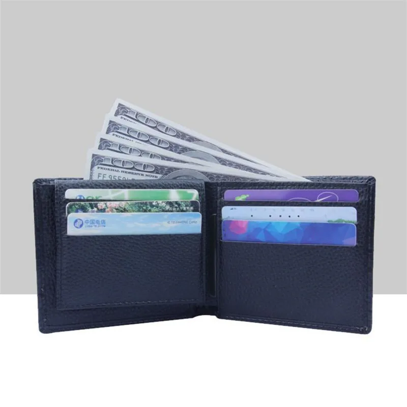 Кошелек мужской из мягкой кожи многофункциональный вместительный бумажник с