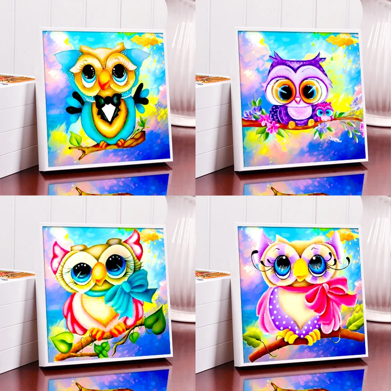 Cutiepop 5D DIY деревянной рамке алмаз живопись животных вышивки с рисунком Совы
