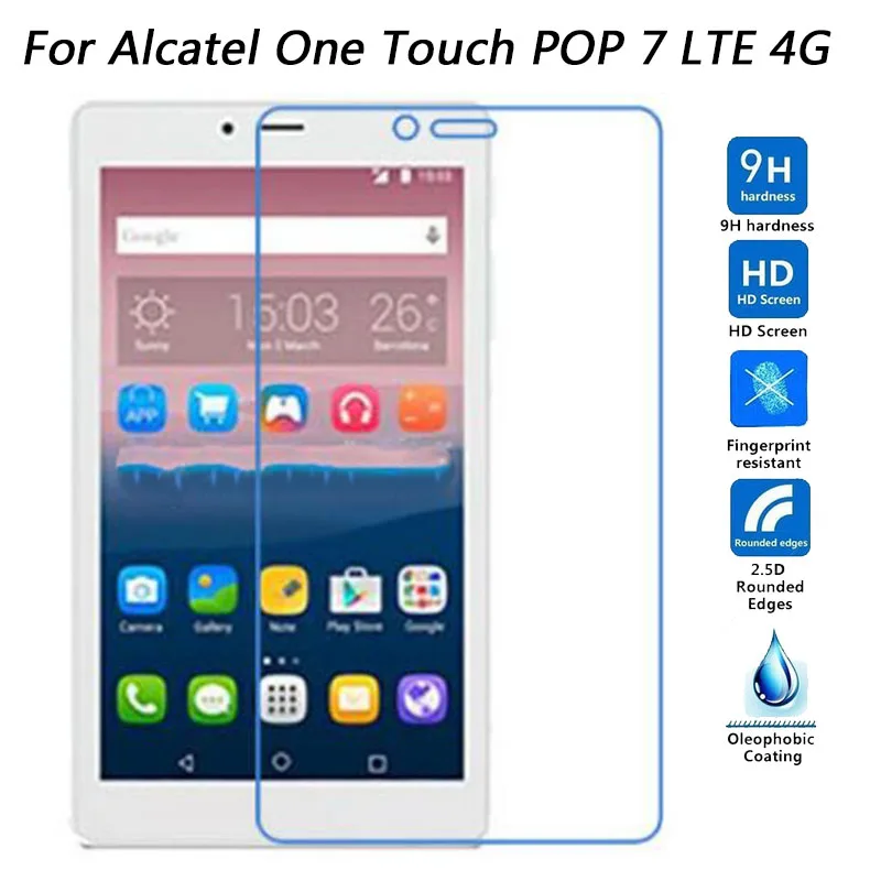 9H Взрывозащищенная защитная пленка из закаленного стекла для Alcatel One Touch POP 7 LTE / 9015