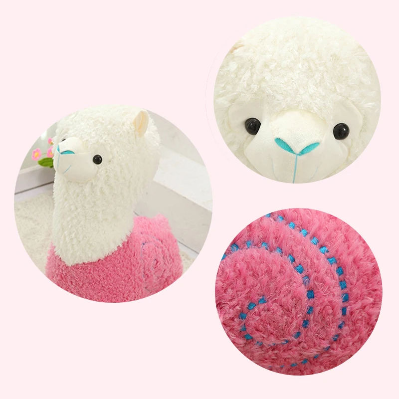 Kawaii плюшевая игрушка Альпака Милая лама интересный овечка пушистый