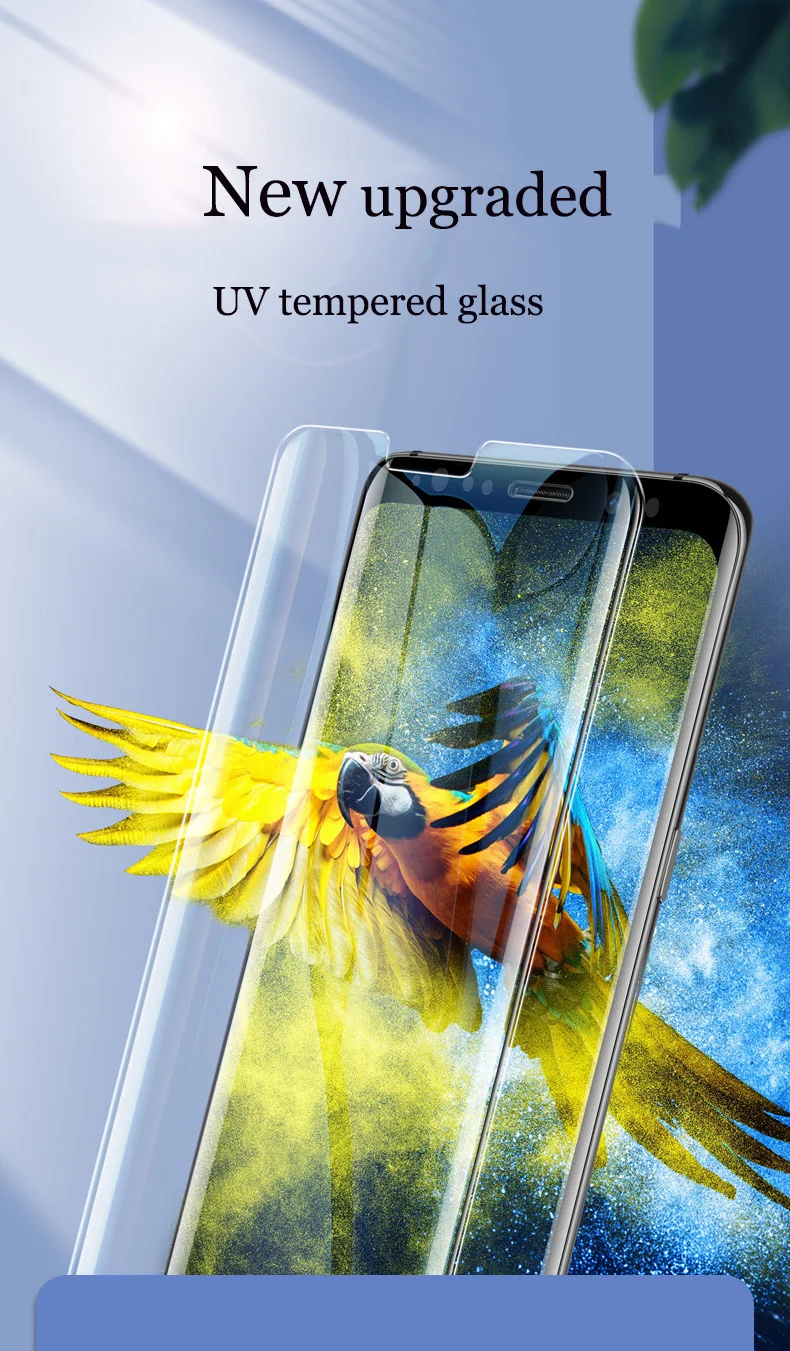УФ-жидкость для экрана стеклянная пленка для samsung Galaxy s10 s9 plus s8 закаленное стекло для samsung note8 9 S10 5G Полный Клей протектор экрана