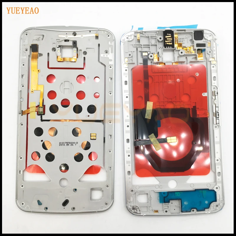 YUEYAO Корпус Шасси средняя рамка Задняя панель для Motorola Moto Google Nexus 6 XT1103 XT1100 синий