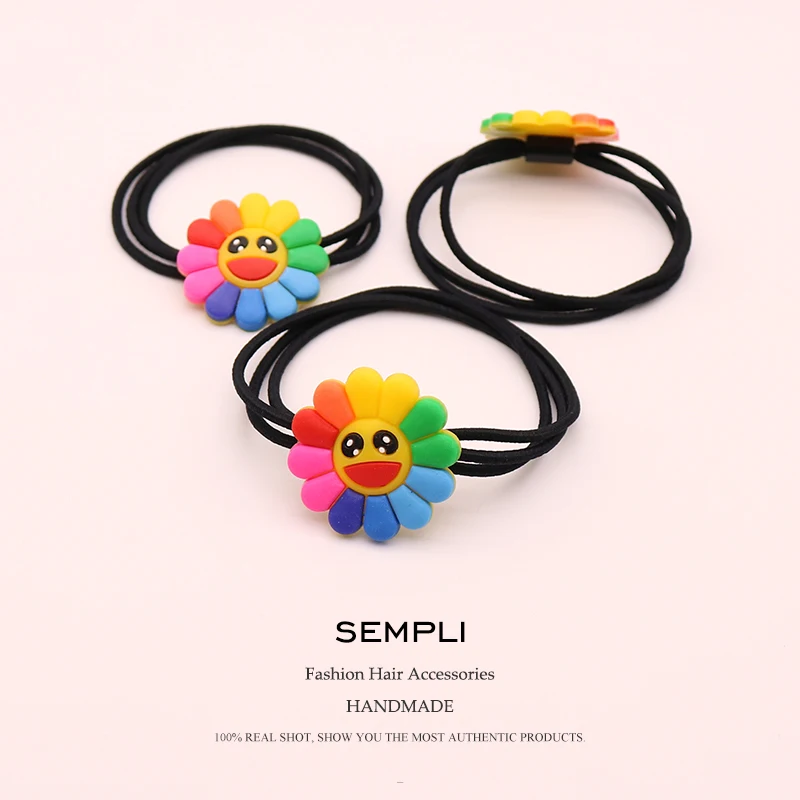 Резинки для волос Sempli черные эластичные женские бантики аксессуары волос| |