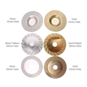 Двухсторонний Алмазный Пильный Диск, диаметр 100 мм, 4 дюйма, для плитки, камня, стекла, керамики, абразивный шлифовальный круг, колесо режущего диска золото, серебро