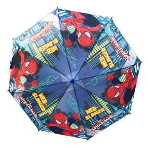 Детский Полуавтоматический зонт Disney с изображением Человека-паука, Микки, машины, Холодное сердце, Эльзы, Анны, Белоснежки, Софии