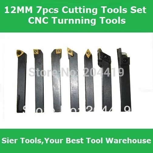 7 шт. станок набор инструментов/12*12 мм мини токарный режущие инструменты/Токарные
