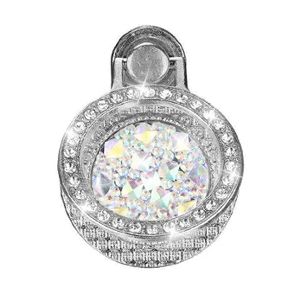 Silver Кольцо на палец держатель телефона Bling Diamond смартфон подставка для iPhone samsung универсальный стенты мобильного телефона крепление VS попсокет для телефона на телефон - Цвет: Silver