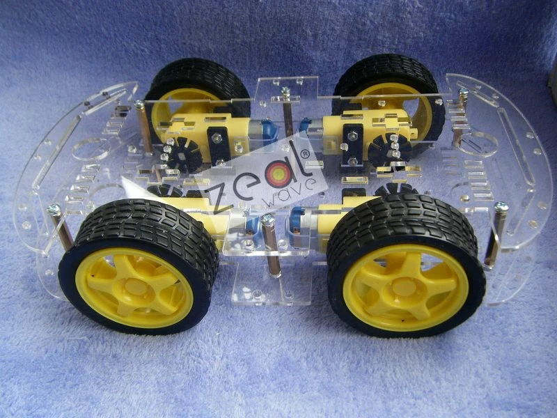 

Smart car chassis / 4WD / 4 wheel drive force chronological / Qiangci, motor / belt the code disc / tachometer