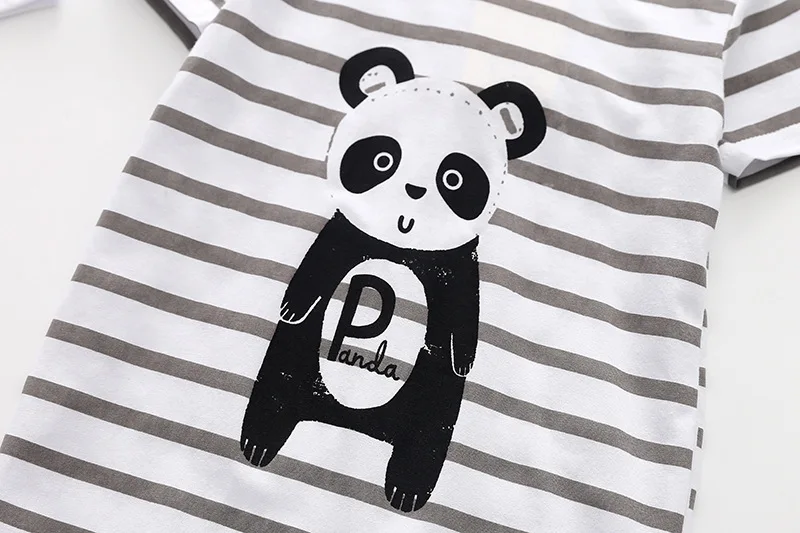 Детские комбинезоны 2018 летние для маленьких мальчиков одежда 2 шт. с рисунком