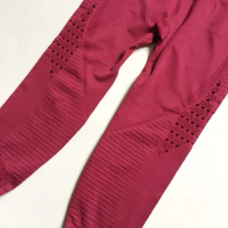 Энергетические бесшовные укороченные Леггинсы для йоги компрессионные колготки