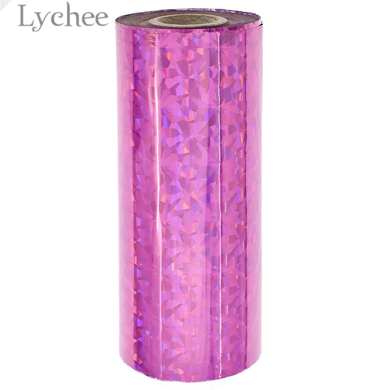 25 Lychee 16 см x 120 м ПЭТ многоцветная фольга горячего тиснения бумага тисненая Лазерная Фольга бумага DIY ручной работы материал для одежды карты - Цвет: 25