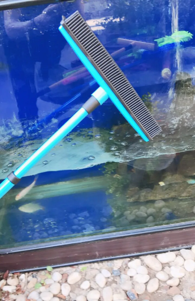 Длительное нажатие резиновая Веник Щетиной Sweeper Ракель царапин щетины Веник для домашних животных кошка собака волосы ковер лиственных пород Windows чистке